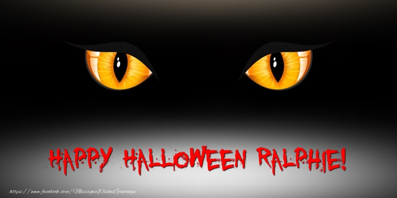 Greetings Cards for Halloween - Happy Halloween Ralphie!
