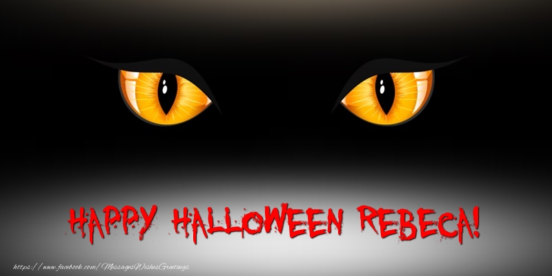 Greetings Cards for Halloween - Happy Halloween Rebeca!