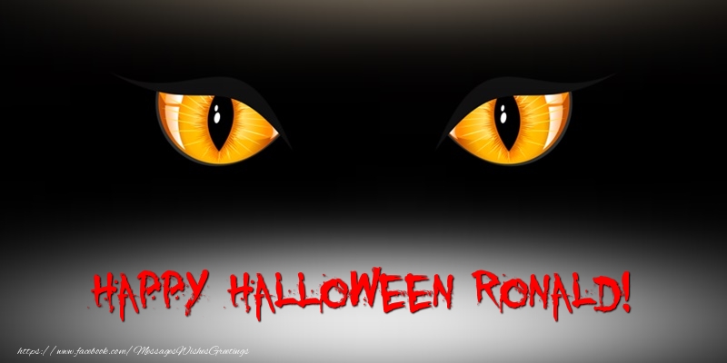 Greetings Cards for Halloween - Happy Halloween Ronald!