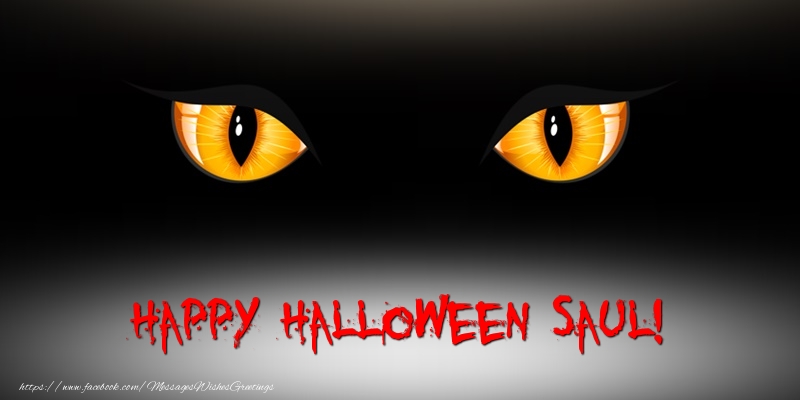 Greetings Cards for Halloween - Happy Halloween Saul!