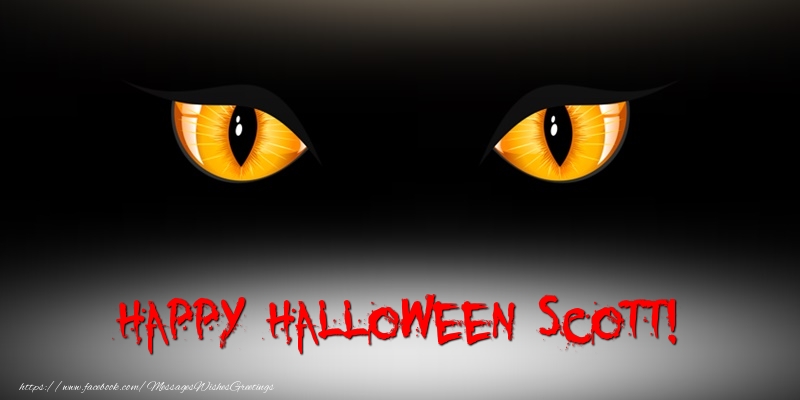 Greetings Cards for Halloween - Happy Halloween Scott!
