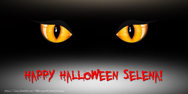 Greetings Cards for Halloween - Happy Halloween Selena!