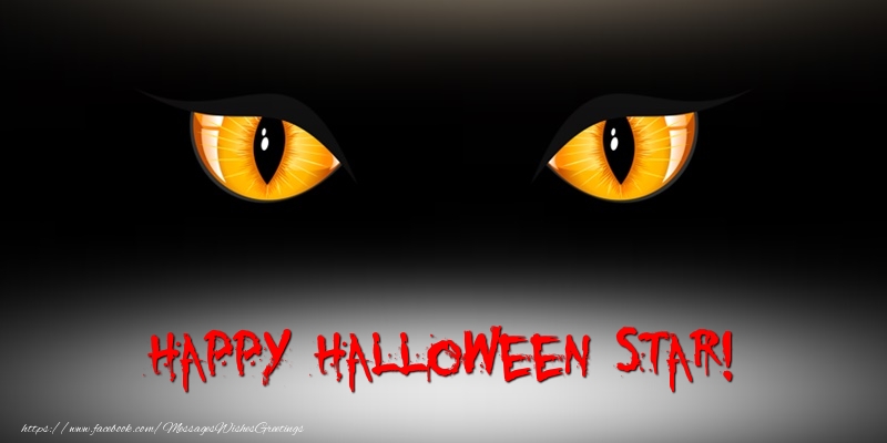 Greetings Cards for Halloween - Happy Halloween Star!