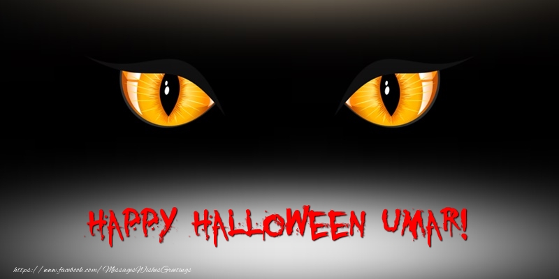 Greetings Cards for Halloween - Happy Halloween Umar!