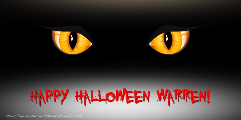 Greetings Cards for Halloween - Happy Halloween Warren!