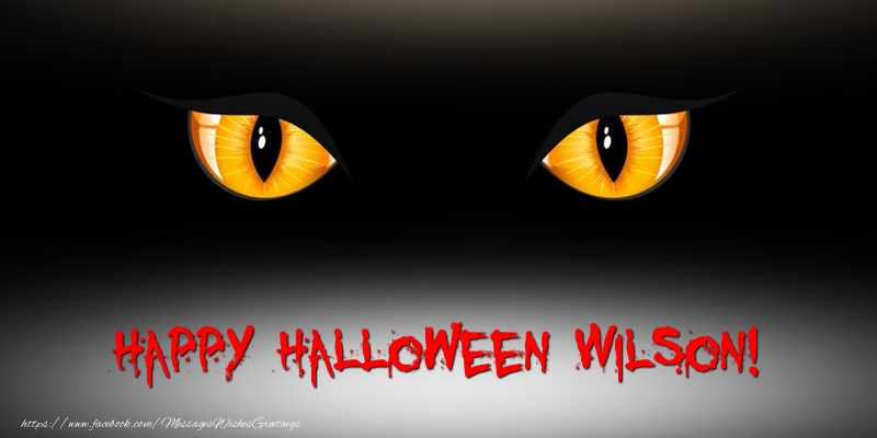 Greetings Cards for Halloween - Happy Halloween Wilson!