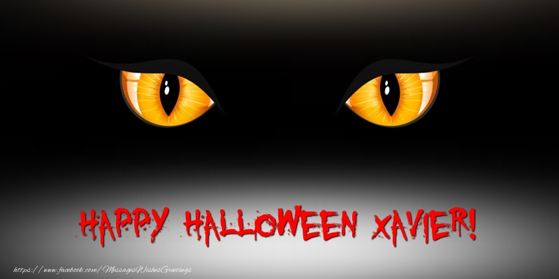 Greetings Cards for Halloween - Happy Halloween Xavier!