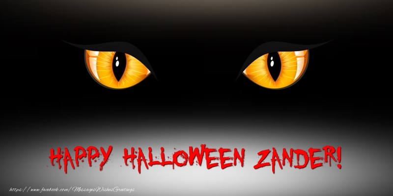 Greetings Cards for Halloween - Happy Halloween Zander!