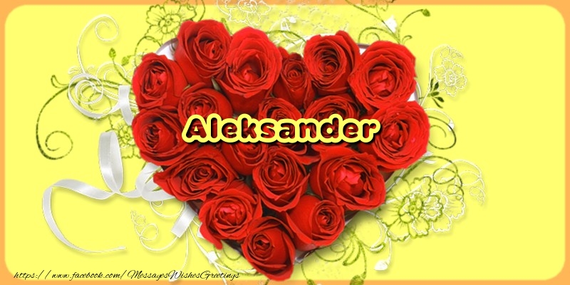 Greetings Cards for Love - Aleksander