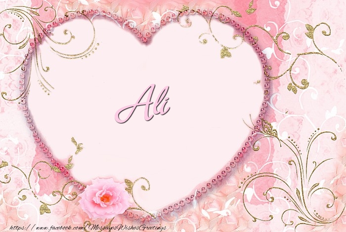Greetings Cards for Love - Ali