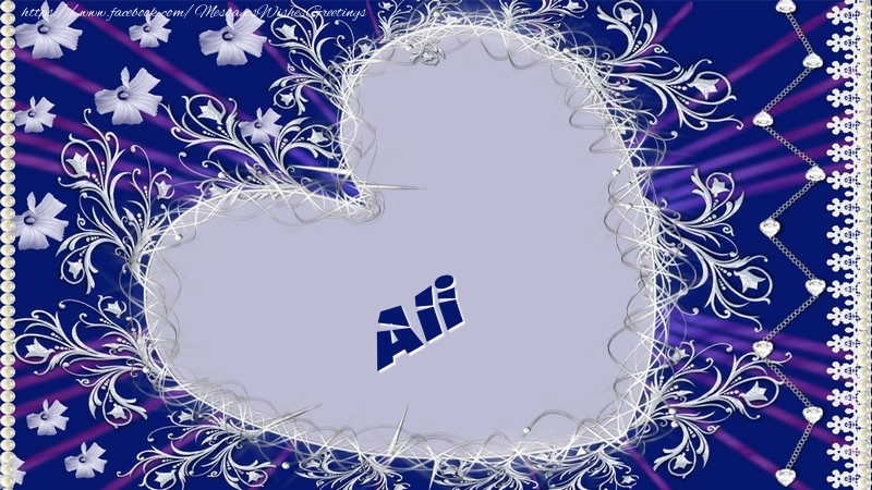Greetings Cards for Love - Ali