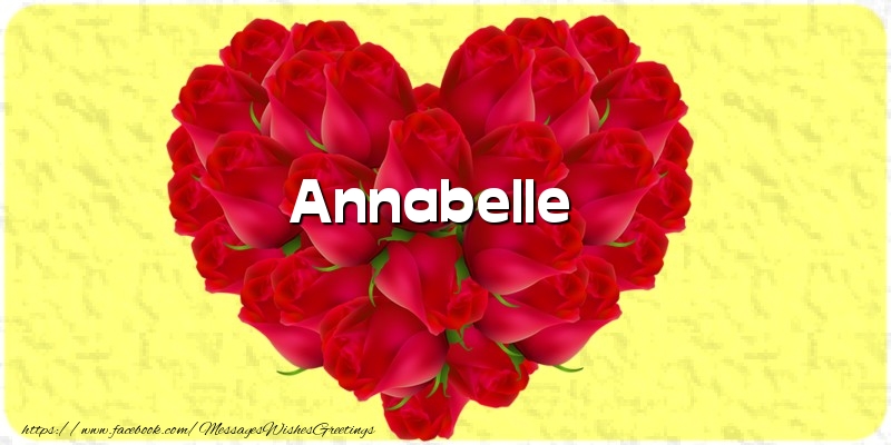 Greetings Cards for Love - Annabelle