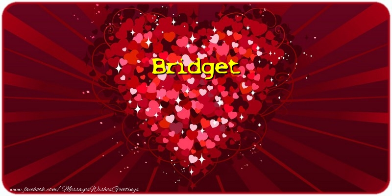 Greetings Cards for Love - Bridget