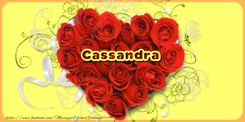 Greetings Cards for Love - Cassandra