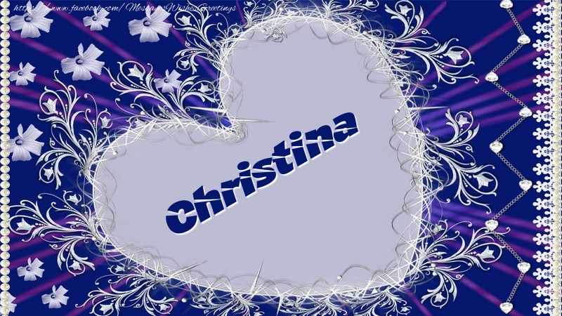 Greetings Cards for Love - Christina