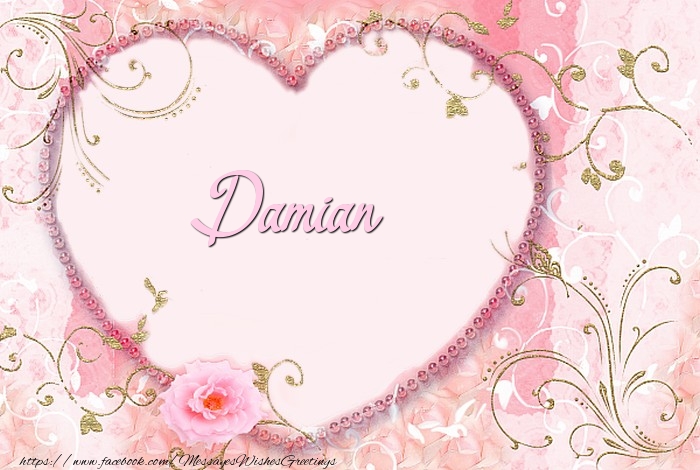 Greetings Cards for Love - Damian