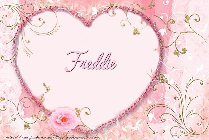 Greetings Cards for Love - Freddie