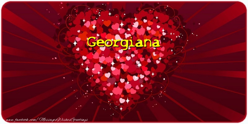Greetings Cards for Love - Hearts | Georgiana