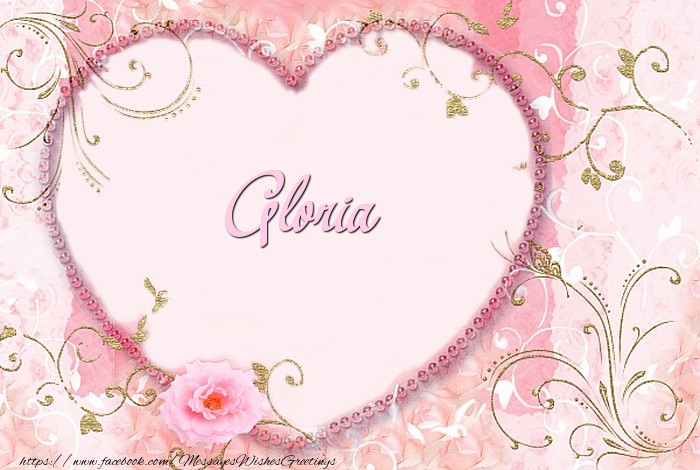 Greetings Cards for Love - Gloria