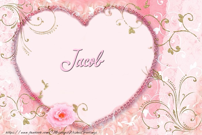 Greetings Cards for Love - Jacob
