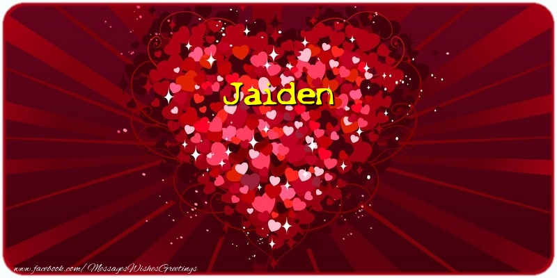 Greetings Cards for Love - Hearts | Jaiden