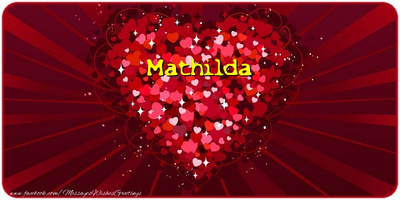Greetings Cards for Love - Hearts | Mathilda