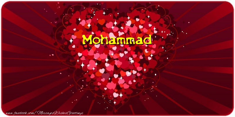 Greetings Cards for Love - Mohammad