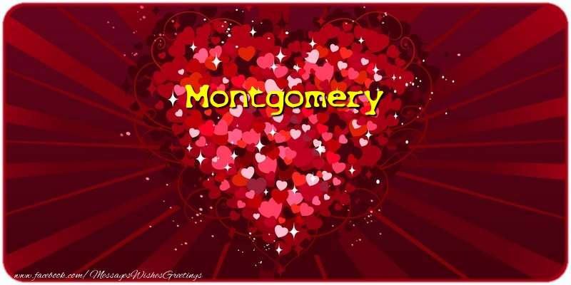 Greetings Cards for Love - Montgomery