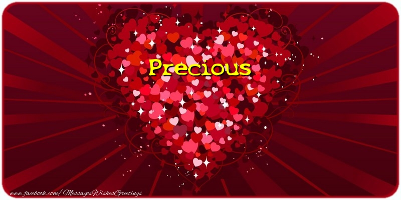 Greetings Cards for Love - Precious