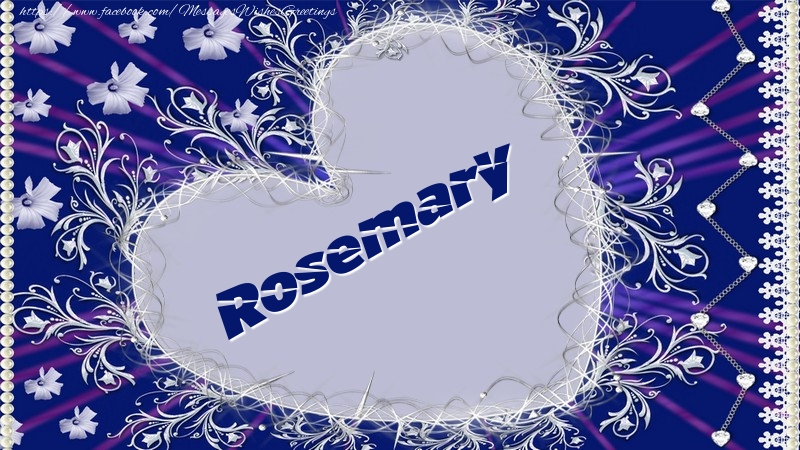 Greetings Cards for Love - Rosemary