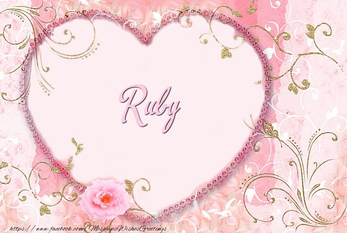 Greetings Cards for Love - Hearts | Ruby