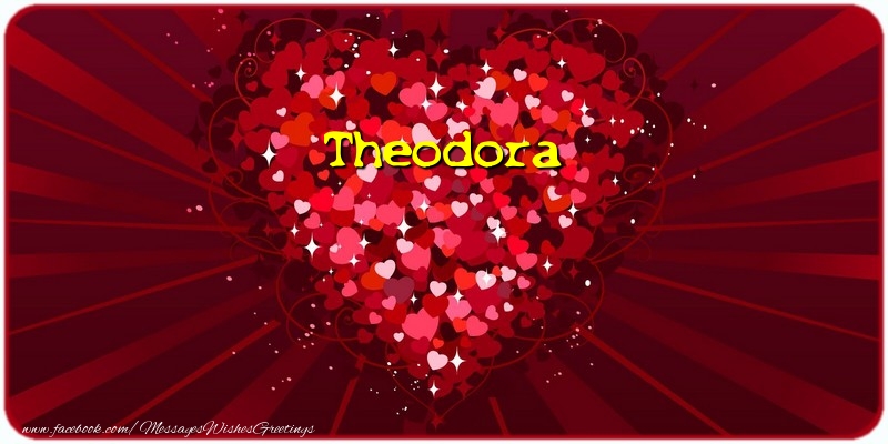 Greetings Cards for Love - Theodora