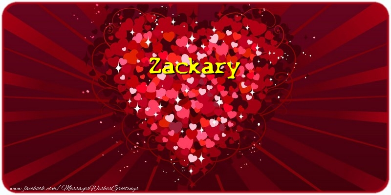 Greetings Cards for Love - Hearts | Zackary