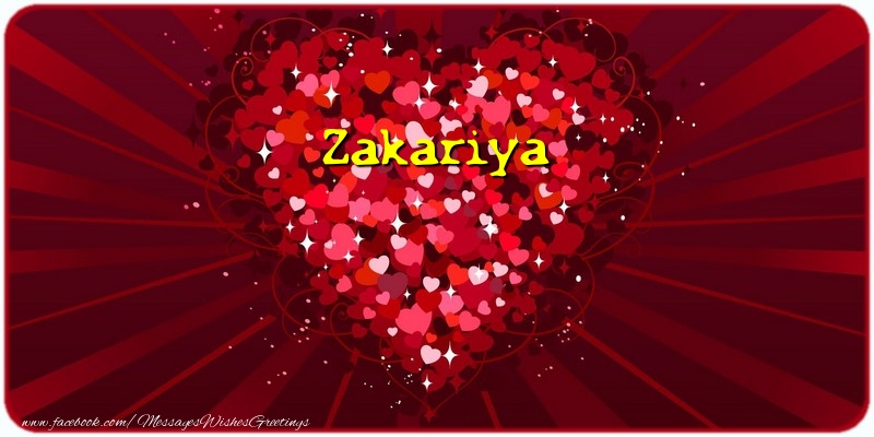 Greetings Cards for Love - Zakariya