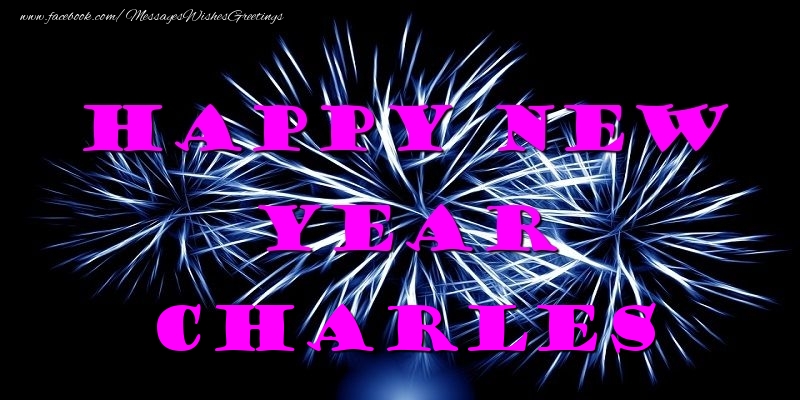 Greetings Cards for New Year - Happy New Year Charles