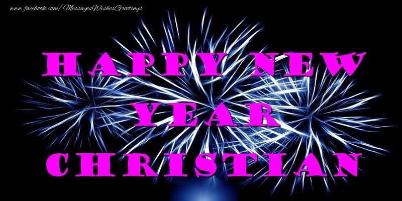 Greetings Cards for New Year - Happy New Year Christian