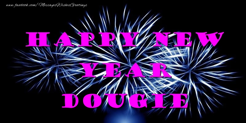 Greetings Cards for New Year - Happy New Year Dougie