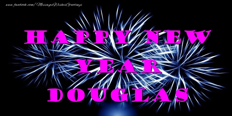 Greetings Cards for New Year - Happy New Year Douglas