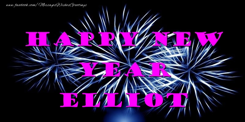 Greetings Cards for New Year - Happy New Year Elliot