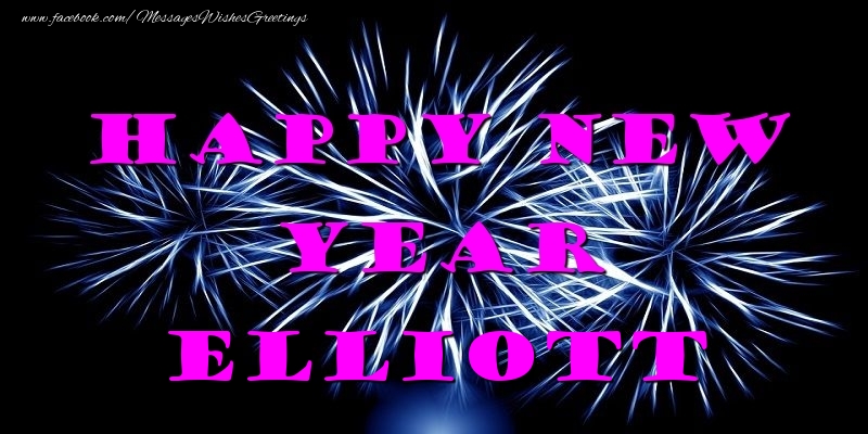 Greetings Cards for New Year - Happy New Year Elliott