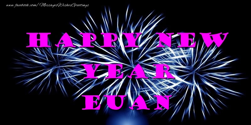 Greetings Cards for New Year - Happy New Year Euan