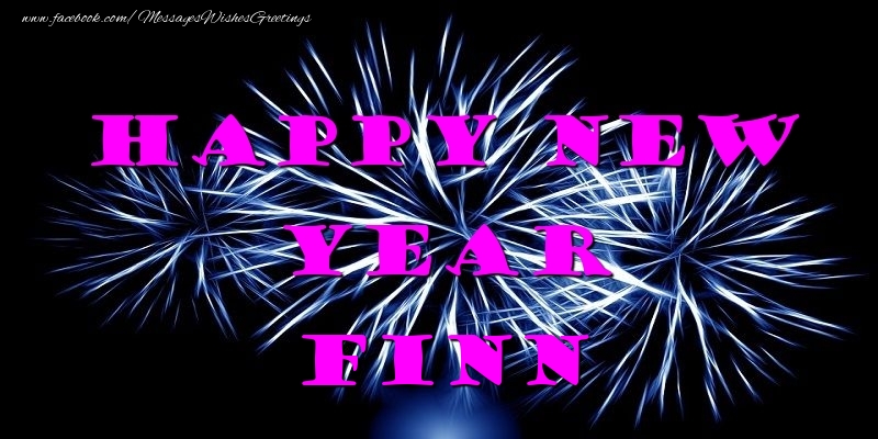 Greetings Cards for New Year - Happy New Year Finn