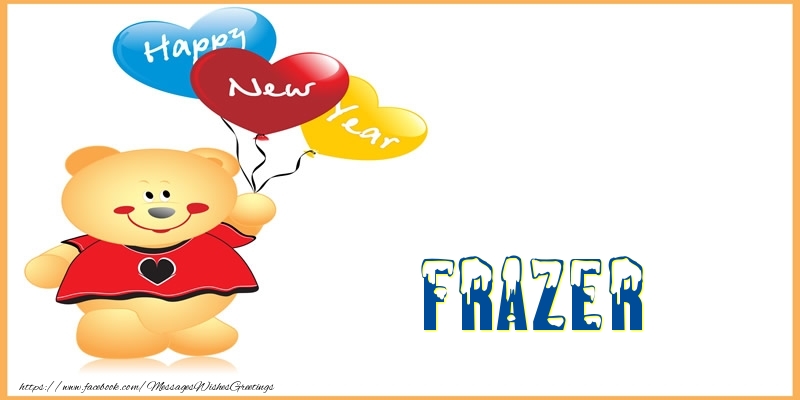 Greetings Cards for New Year - Happy New Year Frazer!