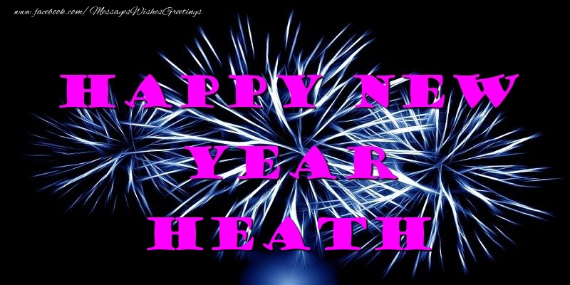 Greetings Cards for New Year - Happy New Year Heath