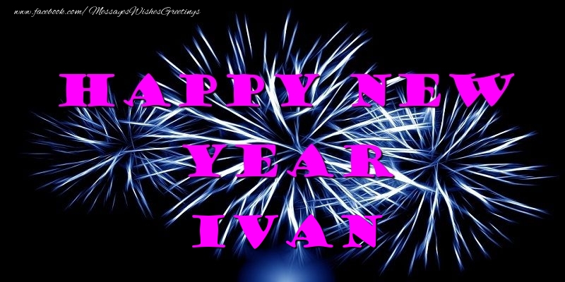 Greetings Cards for New Year - Happy New Year Ivan