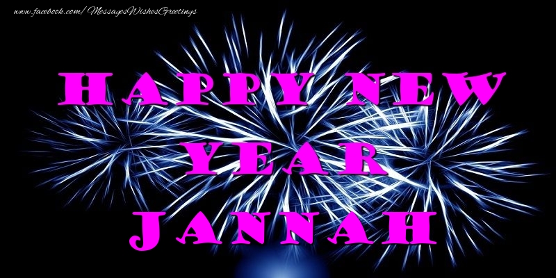 Greetings Cards for New Year - Happy New Year Jannah