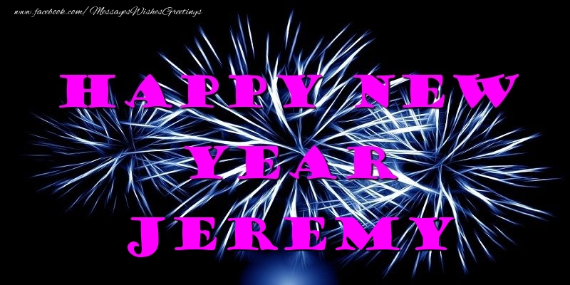 Greetings Cards for New Year - Happy New Year Jeremy