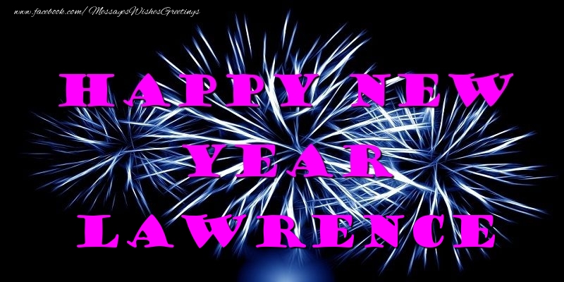 Greetings Cards for New Year - Happy New Year Lawrence