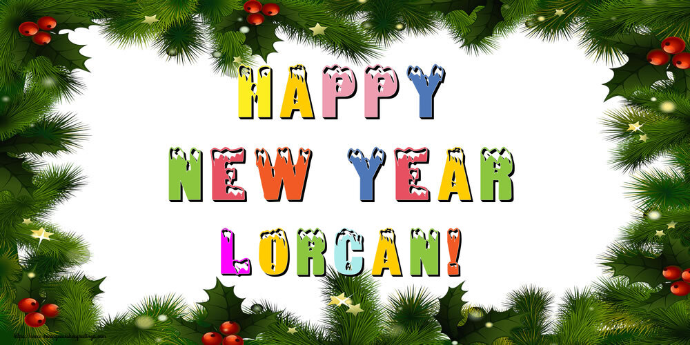 Greetings Cards for New Year - Happy New Year Lorcan!