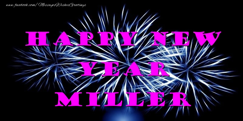 Greetings Cards for New Year - Happy New Year Miller